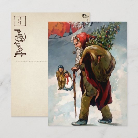 , dakloos bliksemkerstBriefkaart Briefkaart (Voorkant / Achterkant)