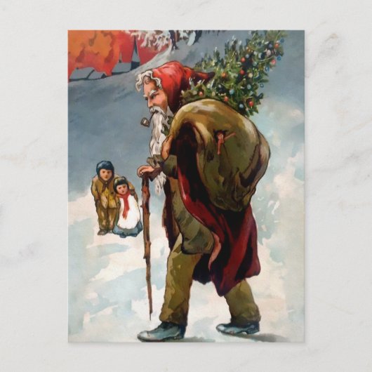 , dakloos bliksemkerstBriefkaart Briefkaart (Voorkant)