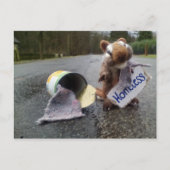 dakloos briefkaart (Voorkant)