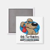 Dakloos huisdier magneet (Voorkant / Achterkant)