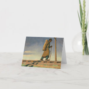 Dakloos Man door Maynard Dixon Bedankkaart