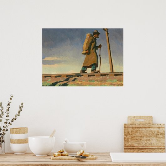 Dakloos Man door Maynard Dixon Poster (Keuken)