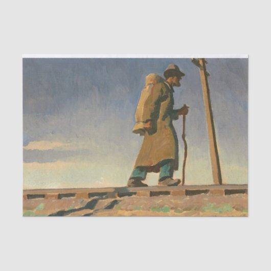 Dakloos Man door Maynard Dixon Tissuepapier (Voorkant)