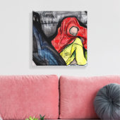 dakloze canvas afdruk (Insitu (Woonkamer))