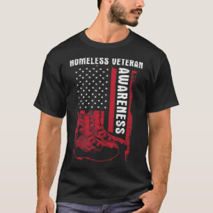 Dakloze veteranen Homeless Veteran Awareness Milie T-shirt