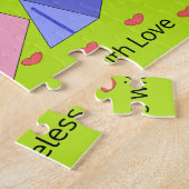 Daklozen douchen met liefde legpuzzel (Zijkant)