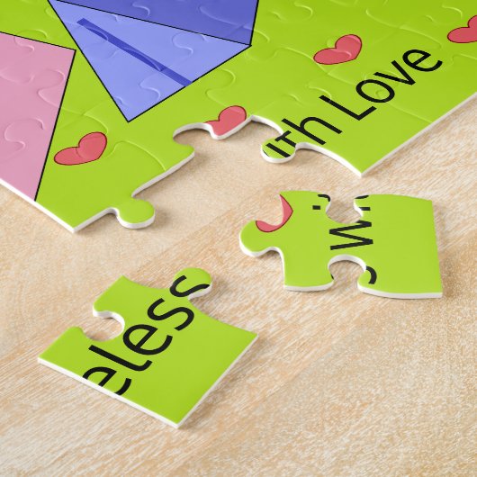 Daklozen douchen met liefde legpuzzel (Zijkant)