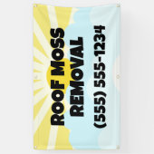 dakmossverwijdering spandoek (Verticaal)