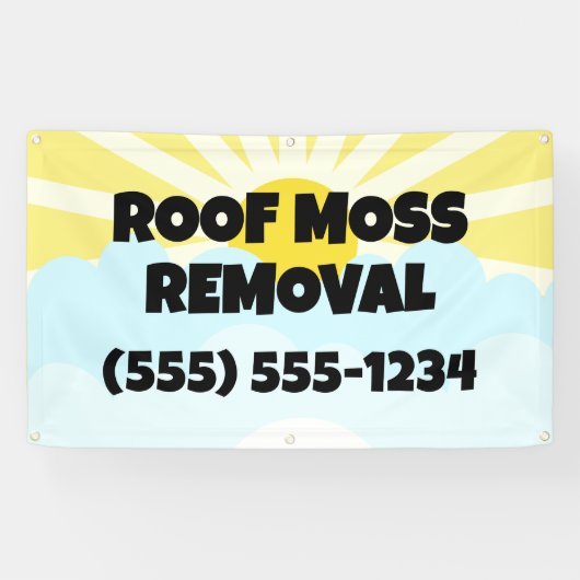 dakmossverwijdering spandoek (Horizontaal)