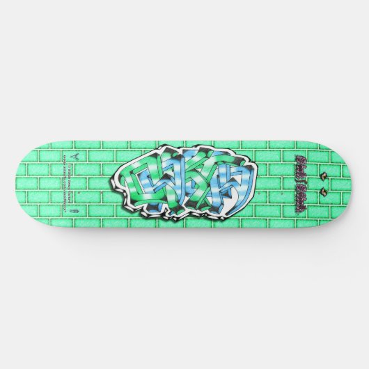 Dakota 02 ~ Custom Graffiti Art Pro Skateboard (Horizontaal)