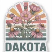 Dakota Bloemen Sticker (Voorkant)