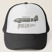 DAKOTA C47 SKYTRAIN - DRAG 'EM OOT TRUCKER PET (Voorkant)