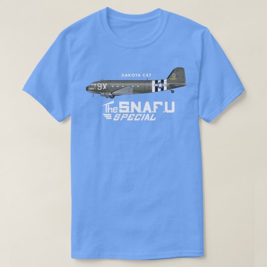 DAKOTA C47 SKYTRAINSNAFU SPECIAAL T-SHIRT (Design voorkant)