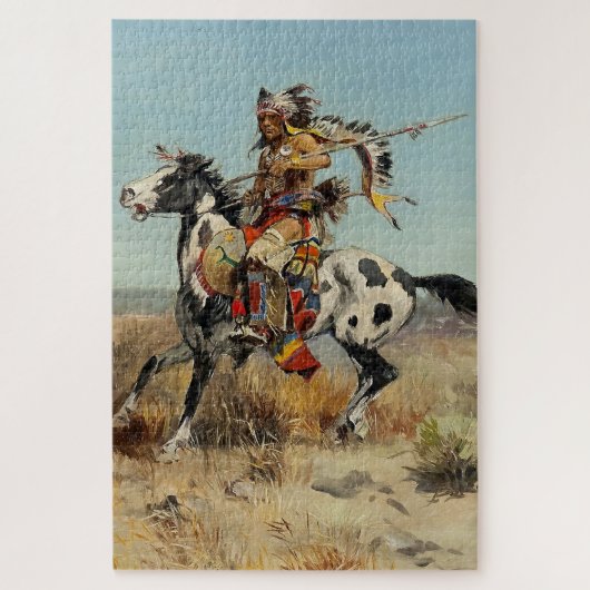 “Dakota Chief” door Charles M Russell Legpuzzel (Verticaal)