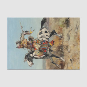 “Dakota Chief” door Charles M Russell Tissuepapier