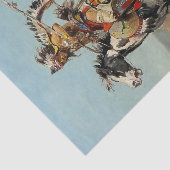 “Dakota Chief” door Charles M Russell Tissuepapier (Detail)