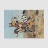 "Dakota Chief" van Charles M Russell Tissuepapier (Voorkant)