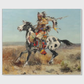 "Dakota Chief" Westerne kunst van Charles M Russel Cadeaupapier (Vlak)