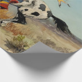 "Dakota Chief" Westerne kunst van Charles M Russel Cadeaupapier (Hoek)