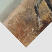 "Dakota Chief" Westerne kunst van Charles M Russel Tissuepapier (Detail)