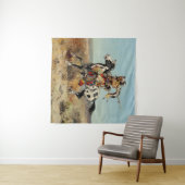 "Dakota Chief" Westerne kunst van Charles M Russel Wandkleed (In Situ (horizontaal))