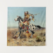 "Dakota Chief" Westerne kunst van Charles M Russel Wandkleed (Voorkant)