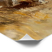 “Dakota Chief” Westerse kunst van Charles M Russel Perfect Poster (Hoek)