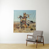 “Dakota Chief” Westerse kunst van Charles M Russel Wandkleed (In situ)