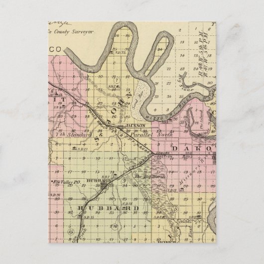 Dakota County, Nebraska Briefkaart (Voorkant)
