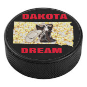 DAKOTA DREAM HOCKEY PUCK (3/4)