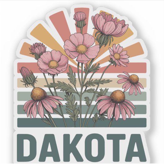 Dakota Floral Sticker (Voorkant)
