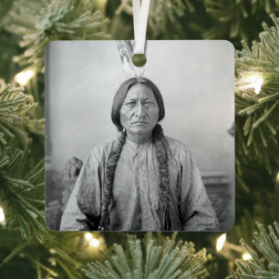 Dakota Leader Sitting Bull Native American Indian Metalen Ornament