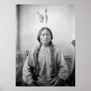 Dakota leider Sitting Bull Native American Indian  Poster
