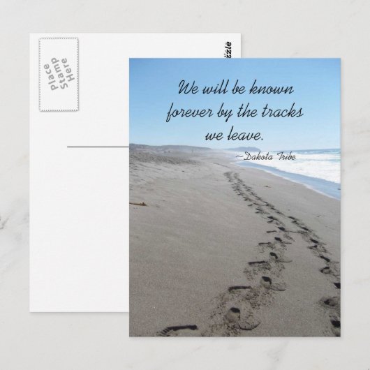 Dakota Tribe Quote Briefkaart (Voorkant / Achterkant)