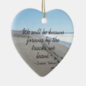 Dakota Tribe Quote Heart Ornament (Rechts)