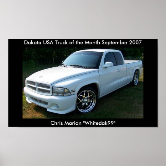Dakota USA 2007 Truck of the Month Poster (Voorkant)