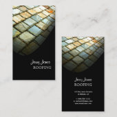 Dakpannen, dakpannen, foto's visitekaartje (Voorkant / Achterkant)