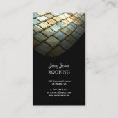 Dakpannen, dakpannen, foto's visitekaartje (Achterkant)