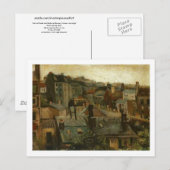 Dakpannen, dakpannen, kunstvoorwerpen van Van Gogh Briefkaart (Voorkant / Achterkant)