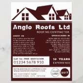 Dakpannen, draaggolf, Adverteren dakcontractant Flyer (Voorkant)