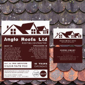 Dakpannen, draaggolf, Adverteren dakcontractant Flyer