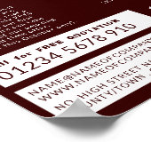 Dakpannen, draaggolf, Adverteren dakcontractant Poster (Hoek)