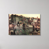Dakpannen en dakbekkens van Vincent van Gogh Canvas Afdruk (Voorkant)