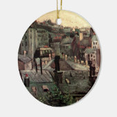 Dakpannen en dakbekkens van Vincent van Gogh Keramisch Ornament (Links)