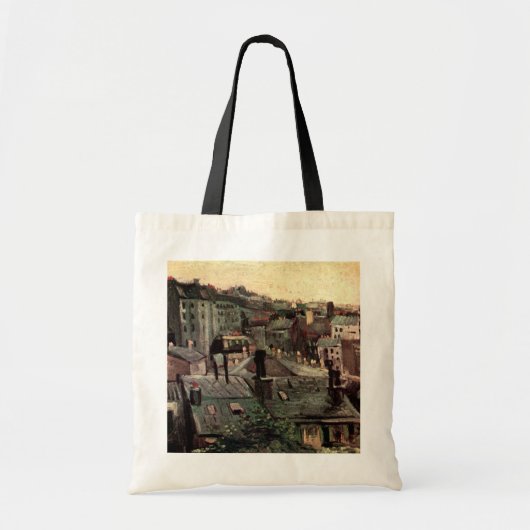 Dakpannen en dakbekkens van Vincent van Gogh Tote Bag (Voorkant)