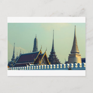 Dakpannen in Bangkok Thailand Briefkaart