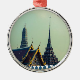 Dakpannen in Bangkok Thailand Metalen Ornament