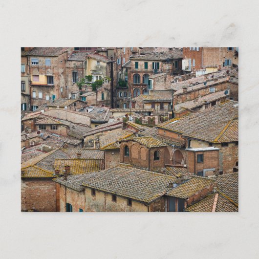 Dakpannen in het briefkaart Siena (Voorkant)