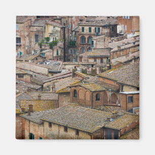Dakpannen in Siena-fotomagneet Magneet