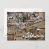 Dakpannen in Siena-tekst-briefkaart Briefkaart (Voorkant / Achterkant)